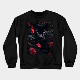 Floral Black Panther 2 Crewneck Sweatshirt